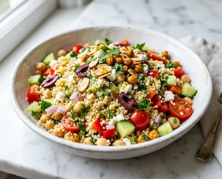 Mediterranean Couscous Chickpea Crunch Salad