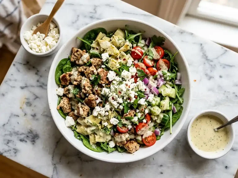 Mediterranean Turkey Feta Salad