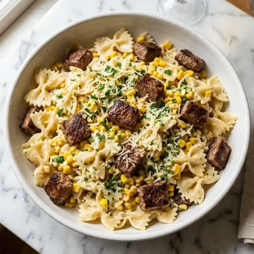 Parmesan Sweet Corn Bowtie Salad