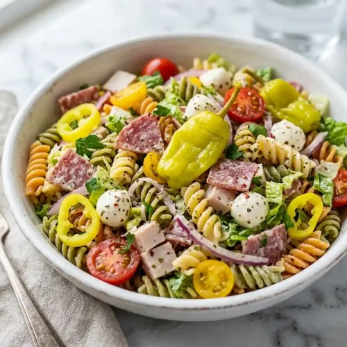 Pepperoncini Grinder Pasta Salad 5 Pepperoncini Grinder Pasta Salad