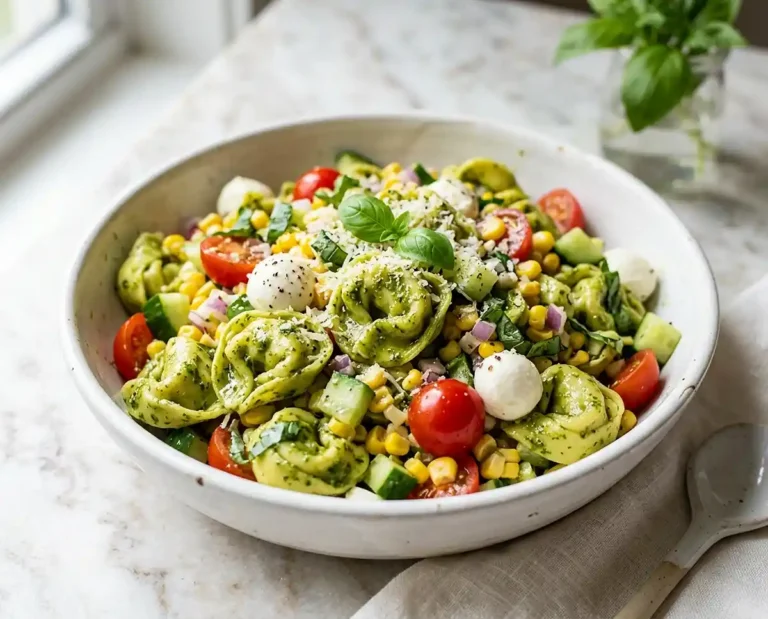 Pesto Corn Tortellini Salad