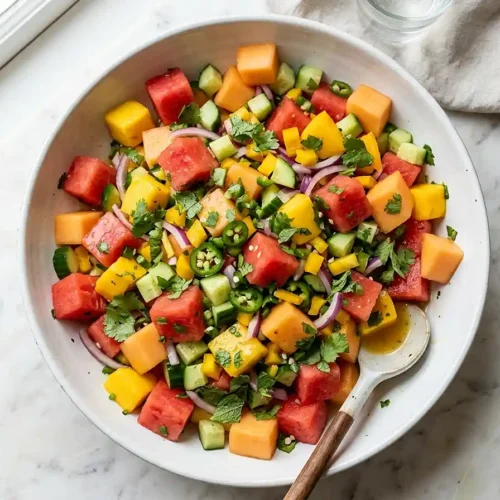 Sweet Heat Watermelon JalapeƱo Salad 5 Sweet Heat Watermelon Jalapeno Salad