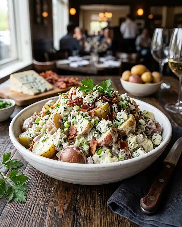 Steakhouse Blue Cheese Potato Salad 4 cookout potato salad