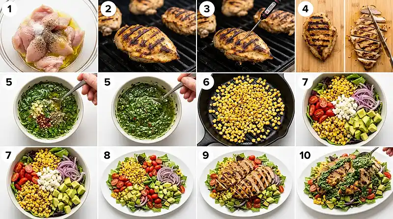 Chimichurri Chicken Corn Salad 3 corn salad