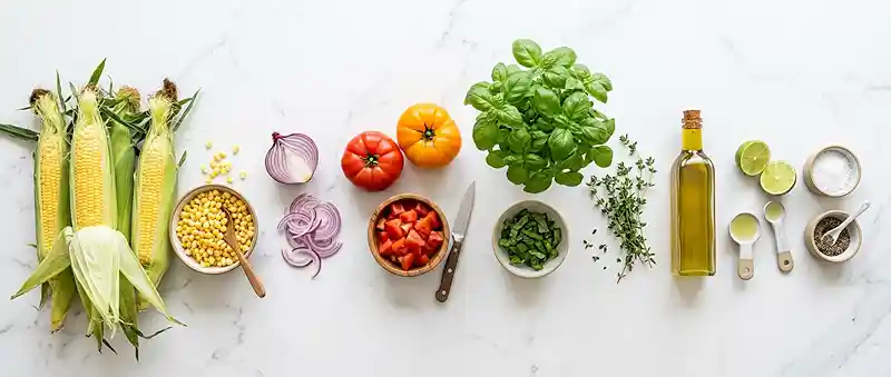 Corn Tomato Basil Picnic Salad 2 corn tomato salad