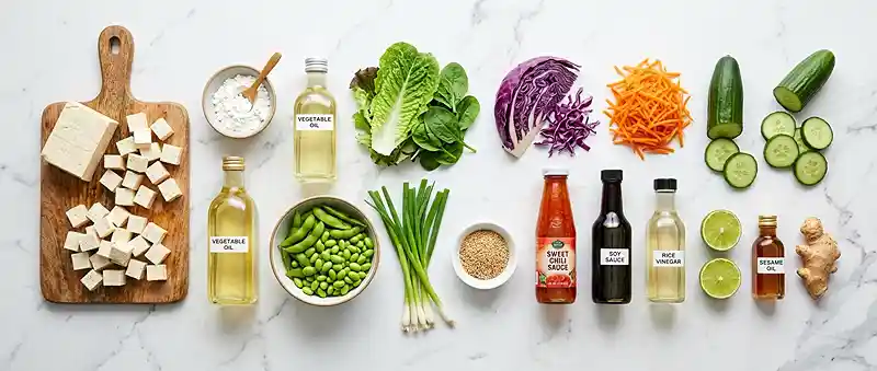 crispy tofu salad