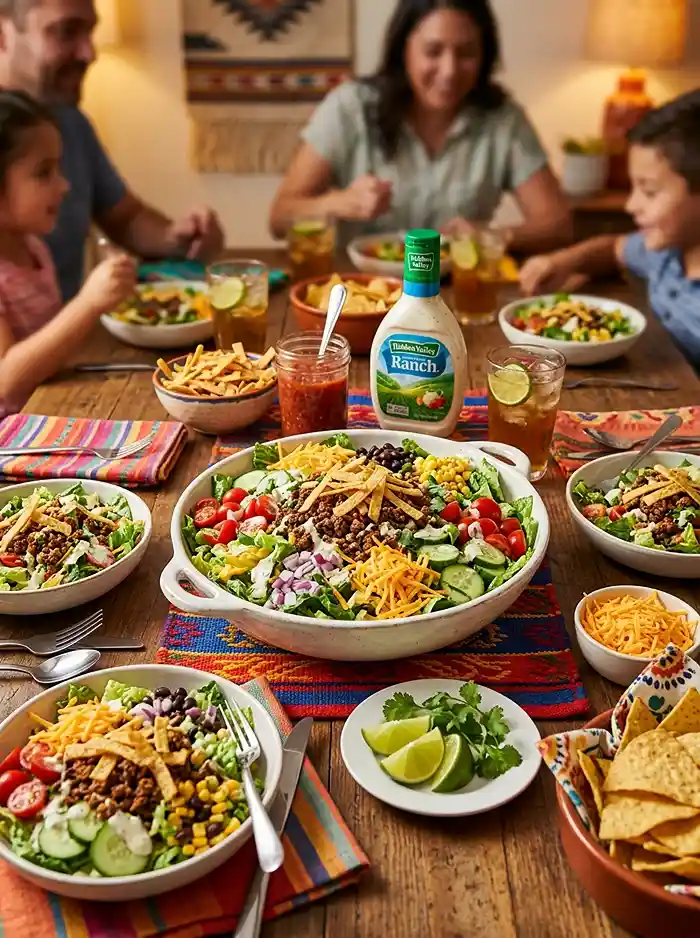 Ranch Taco Lettuce Chop Salad 4 crunchy salad