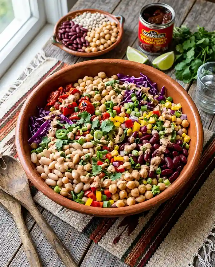 Southwest Dense Bean Salad 4 dense bean salad mexican recipe