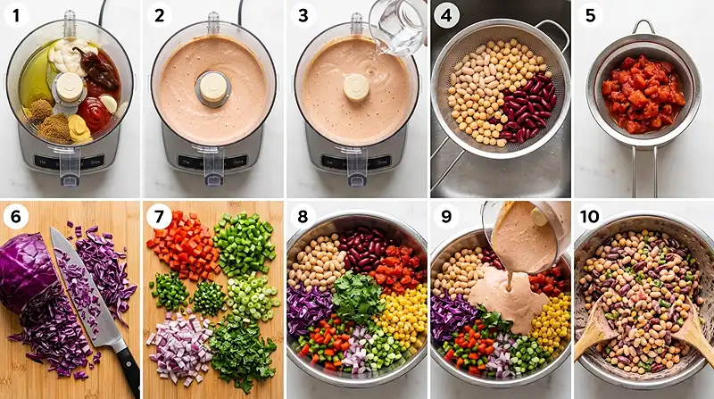 Southwest Dense Bean Salad 3 dense bean salad recipe mexican​