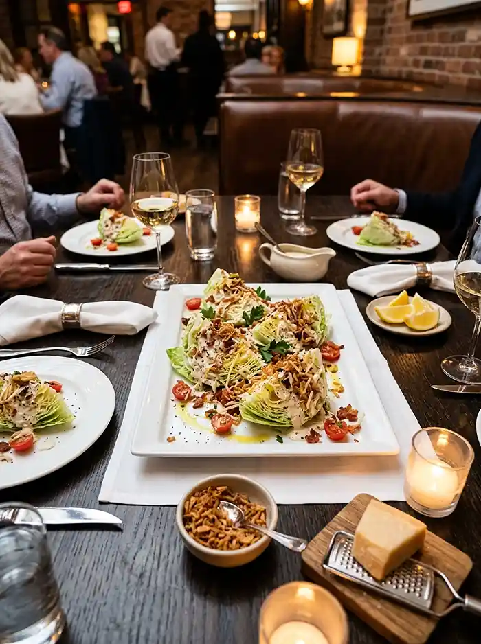 Crispy Shallot Caesar Wedge Salad 4 dinner salad