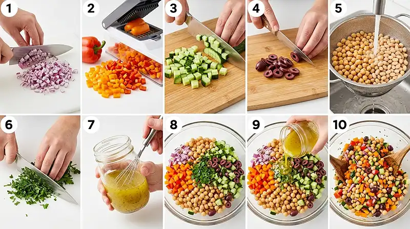 Mediterranean Dense Bean Salad 3 easy dense bean salad recipe​