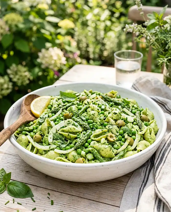 Green Goddess Pasta Salad 4 easy picnic recipe