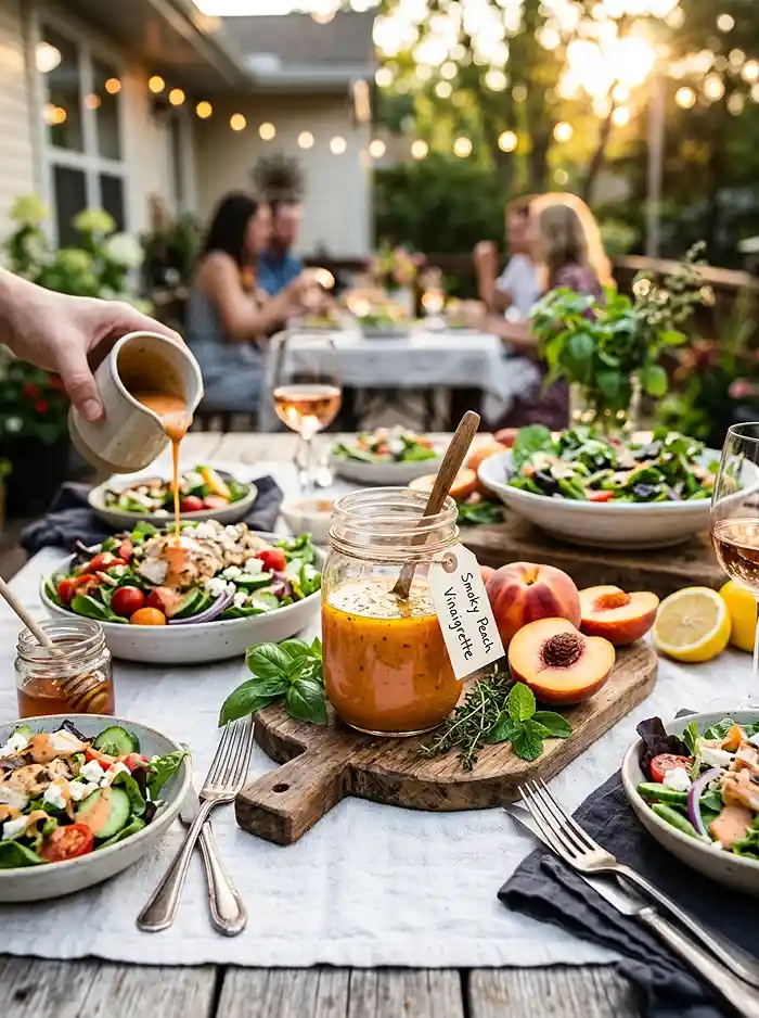 Smoky Peach Vinaigrette 4 fruit dressing