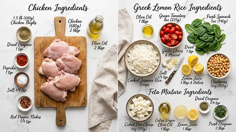 Greek Lemon Chicken Rice Salad 2 greek chicken salad