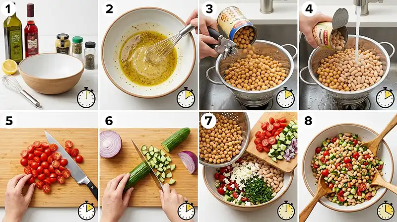 Greek Dense Bean Salad Recipe 3 healthy dense bean salad recipe​