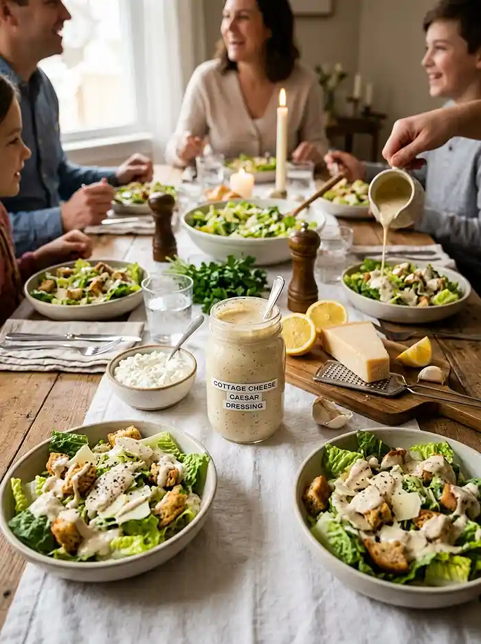 Cottage Cheese Caesar Dressing 4 high-protein dressing
