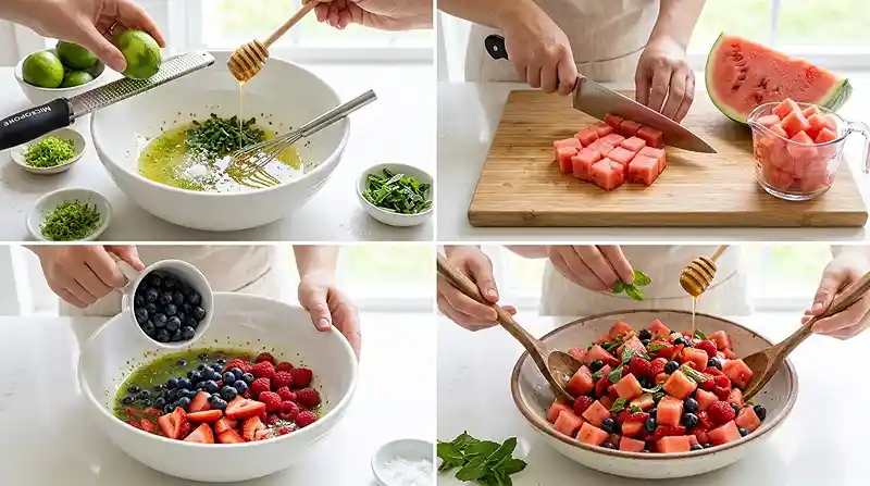 honey lime fruit salad