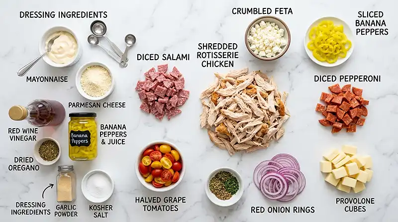 Italian Grinder Chicken Salad 2 italian grinder salad