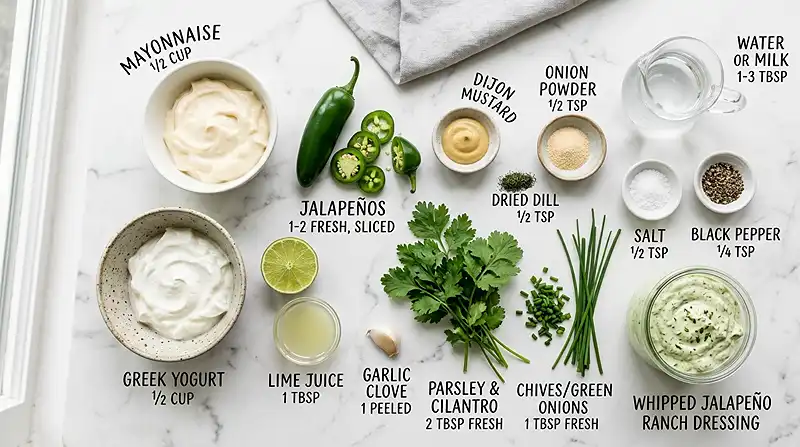 Whipped Jalapeno Ranch Dressing 2 jalapeno ranch dressing