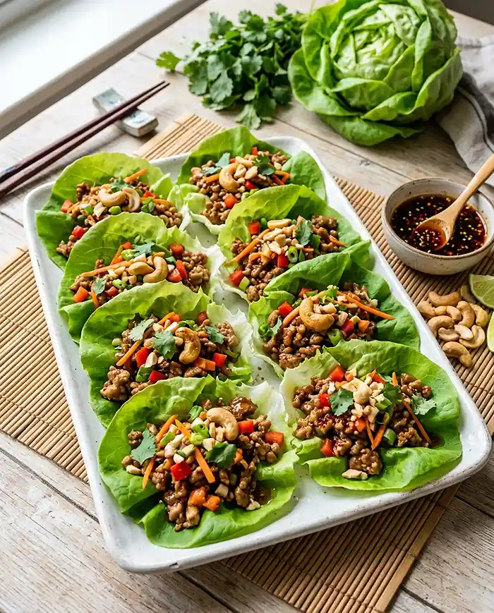 Thai Cashew Turkey Lettuce Salad 4 lettuce salad