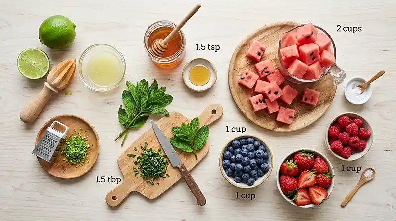 melon berry salad