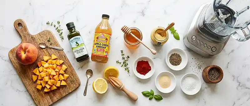 Smoky Peach Vinaigrette 2 peach vinaigrette