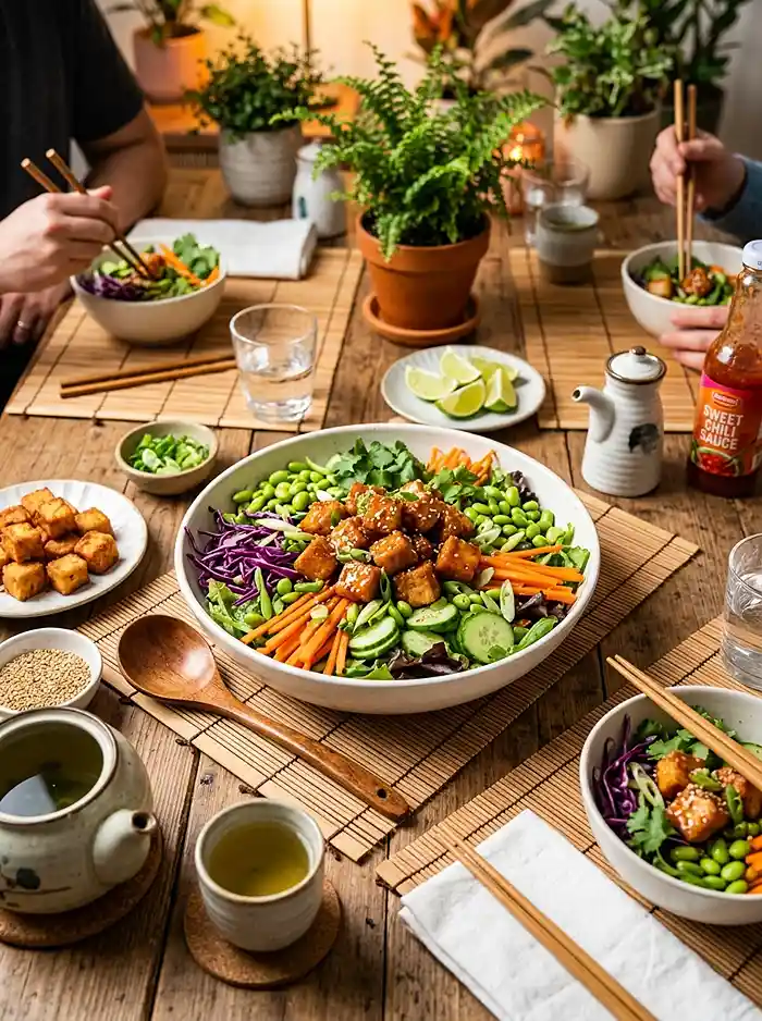 plant based main dish salad