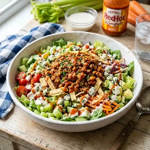 Buffalo Ranch Turkey Chopped Salad 5 protein salad