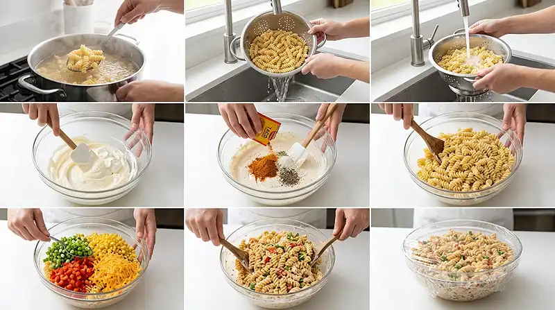 Ranch Taco Pasta Salad 3 ranch pasta salad