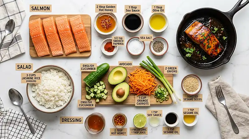 salmon rice salad