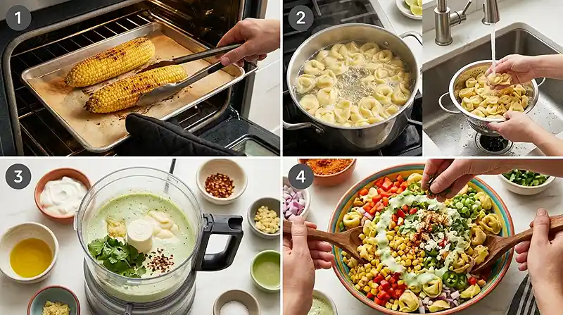 Street Corn Tortellini Salad 3 tortellini salad