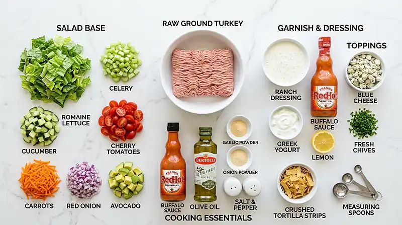 Buffalo Ranch Turkey Chopped Salad 2 turkey chopped salad