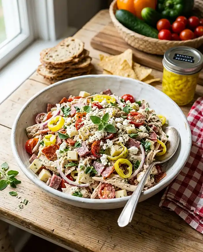 Italian Grinder Chicken Salad 4 viral salad idea