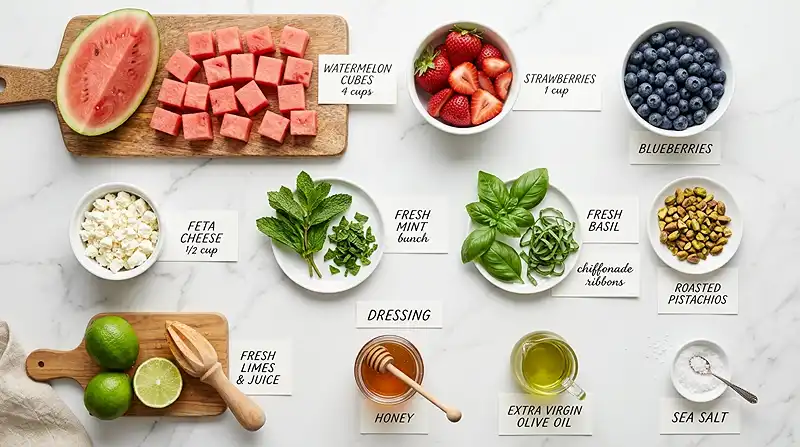 Firecracker Watermelon Berry Feta Salad 2 watermelon salad