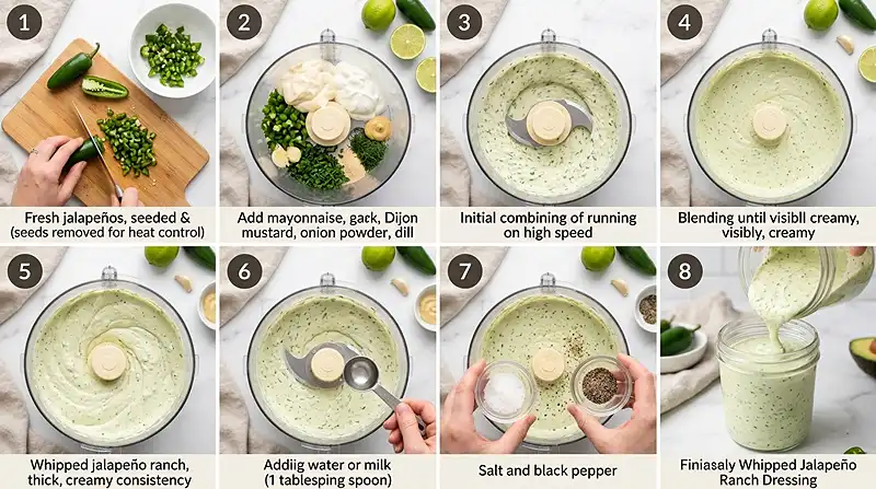 Whipped Jalapeno Ranch Dressing 3 whipped dressing