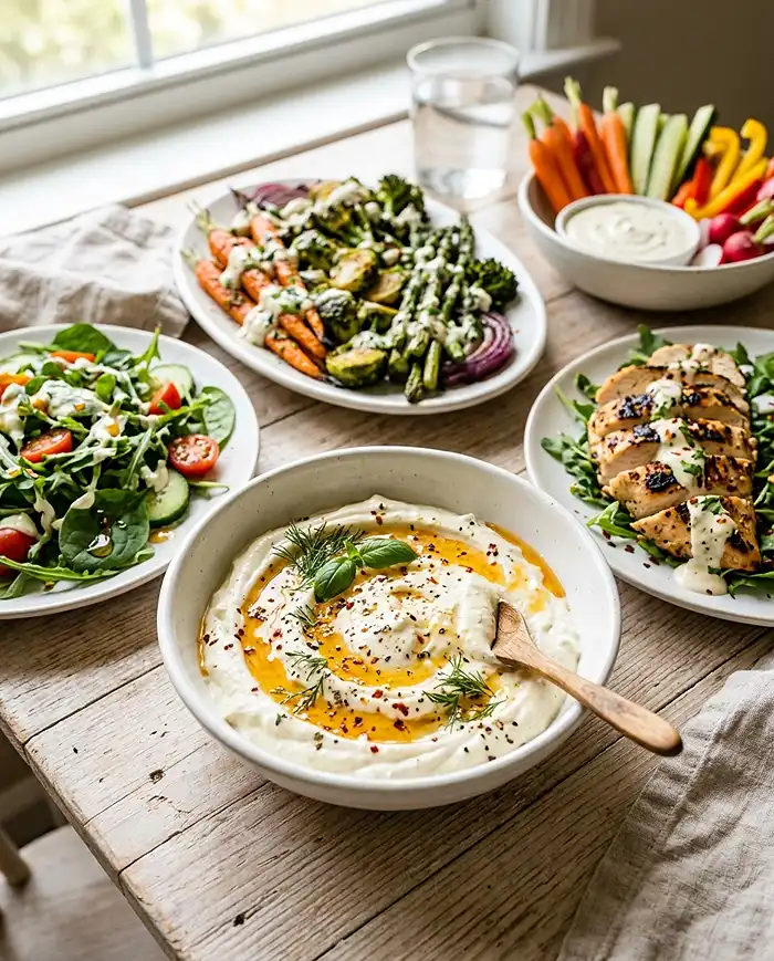 whipped feta dressing