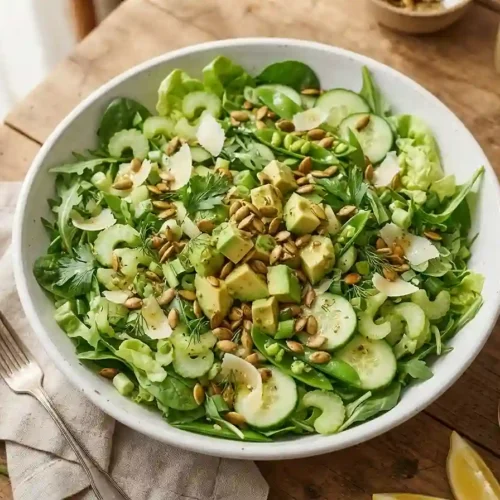 Avocado Pepita Crunch Green Salad 5 Avocado Pepita Crunch Green Salad
