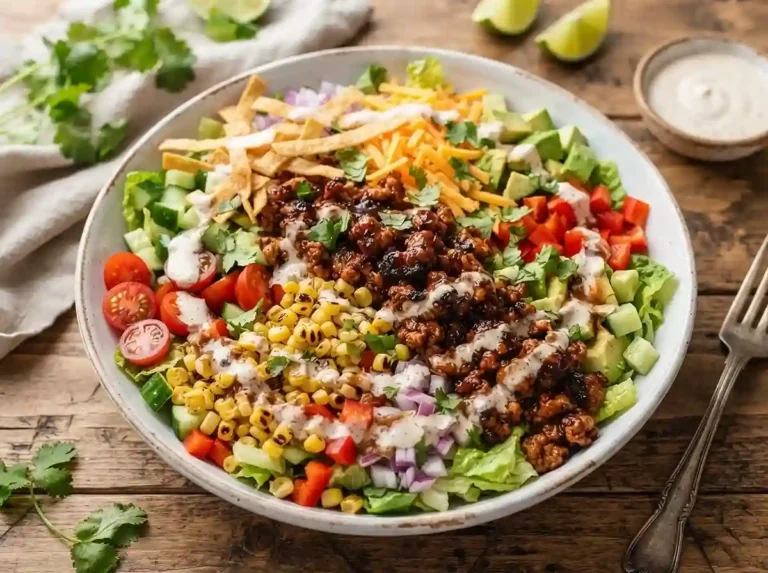 BBQ Ranch Turkey Corn Chop Salad