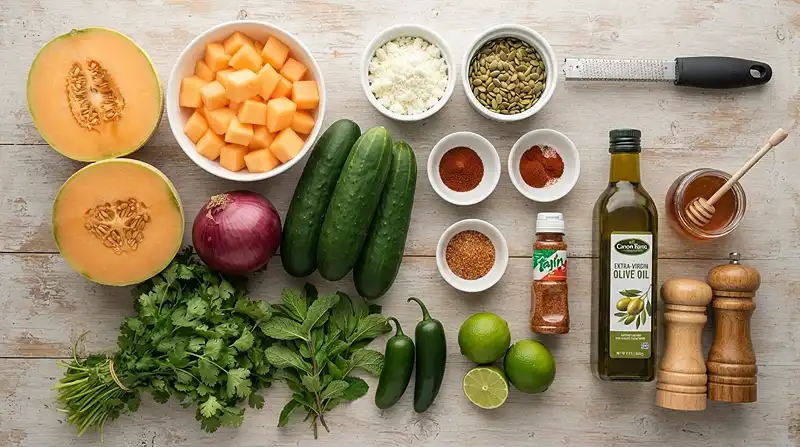 Cantaloupe Cucumber Chili Lime Salad 2 Best Cantaloupe Cucumber Chili Lime Salad Recipe