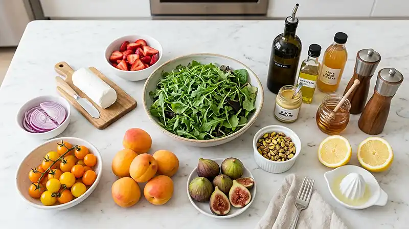 Best Grilled Apricot Arugula Goat Cheese Salad Recipe