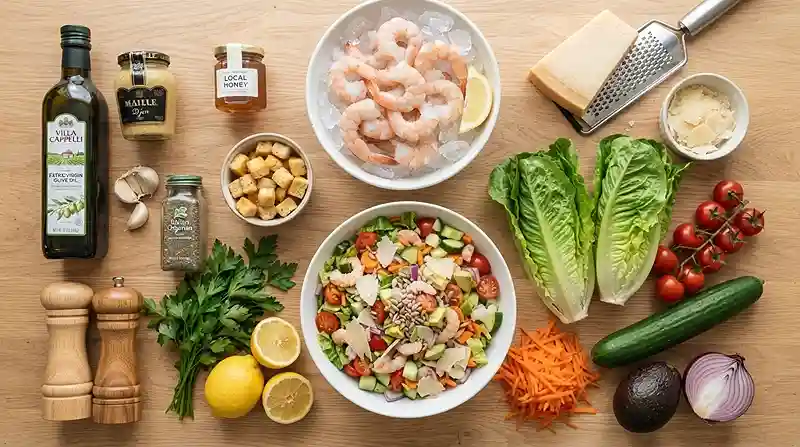 Lemon Parmesan Shrimp Chop Salad 2 Best Lemon Parmesan Shrimp Chop Salad Recipe