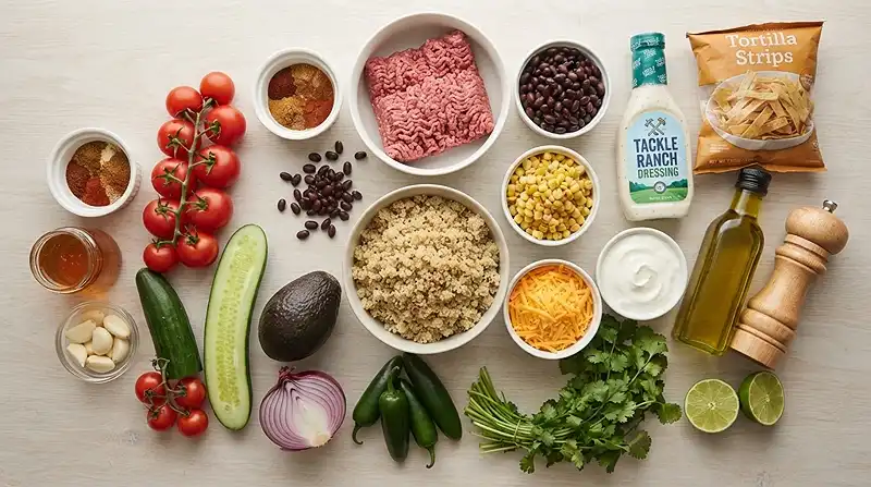 Taco Ranch Quinoa Salad 2 Best Taco Ranch Quinoa Salad Recipe