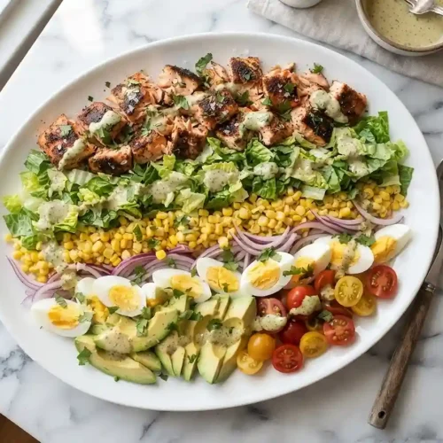 Chili Lime Salmon Cobb Salad