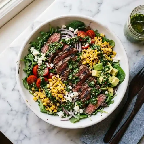 Chimichurri Steak Sweet Corn Salad