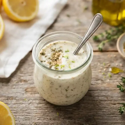 Creamy Zaatar Lemon Dressing