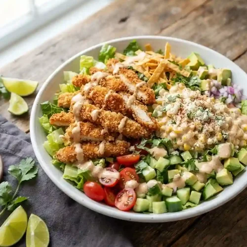Crispy Chicken Street Corn Chopped Salad