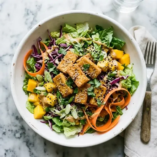 Crispy Tofu Mango Crunch Salad 5 Crispy Tofu Mango Crunch Salad