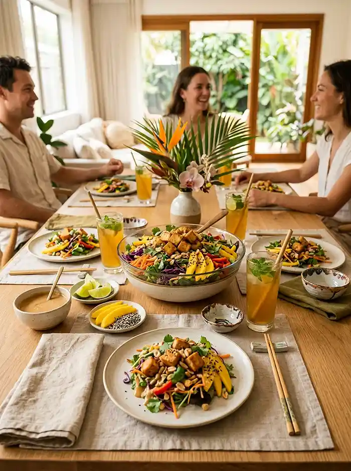 Crispy Tofu Mango Crunch Salad 4 Crispy Tofu Mango