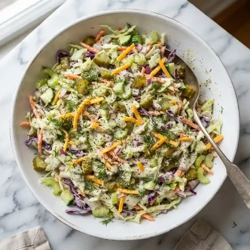 Dill Pickle Ranch Slaw Salad 5 Dill Pickle Ranch Slaw Salad