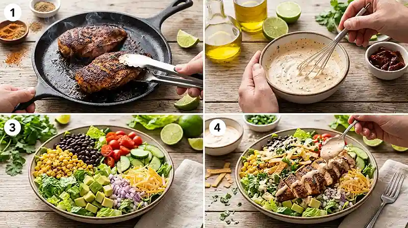Taco Chicken Corn Crunch Salad 3 Easy Chicken Taco Corn Crunch Salad